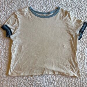 American eagle striped sleeve shirt